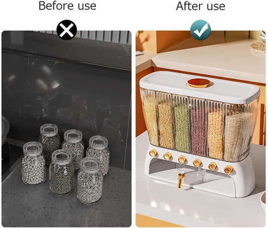 6 GRID DRY FOOD DISPENSER