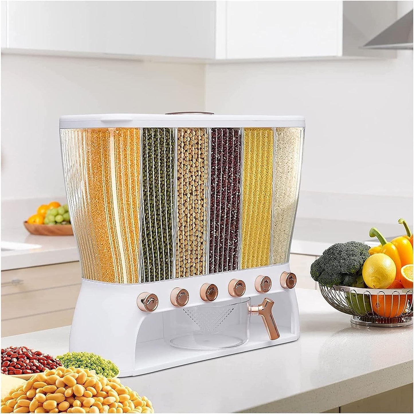 6 GRID DRY FOOD DISPENSER